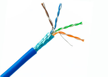 Al del cavo del ftp Cat6 - cavo di lan di rame schermato stagnola di Ethernet con il cavo dello strappo 1000 Ft